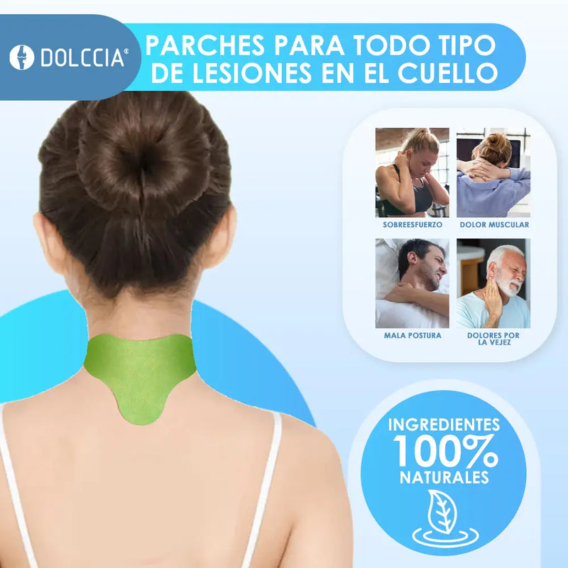 PARCHES NATURALES PARA EL DOLOR DE CUELLO DOLCCIA ® (KIT 05 Unidad)